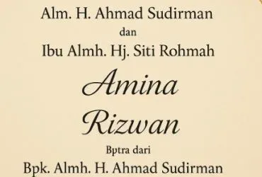 Penulisan Nama Orang Tua yang Sudah Meninggal di Undangan Pernikahan